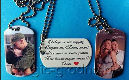 Заказать жетон с фото в Гродно