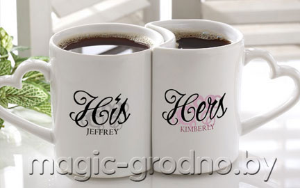 Парные кружки для влюбленных с фото