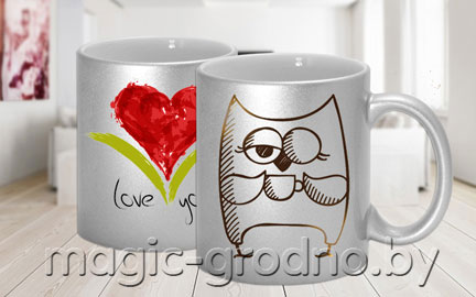 Печать фото на цветных кружках