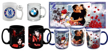 Кружки с фото, логотипами, надписями
